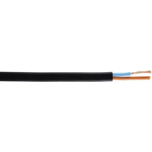Cablu MYYUp (H03VVH2-F) 2x0, 75 mm² negru, inel 25m