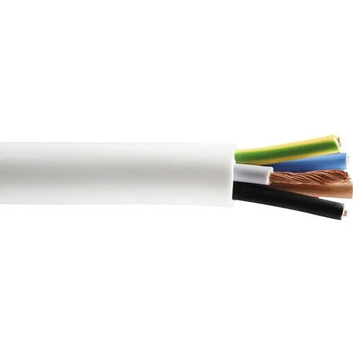 Cablu MYYUp (H05VVH2-F) 2x1, 5 mm² alb, inel 25m