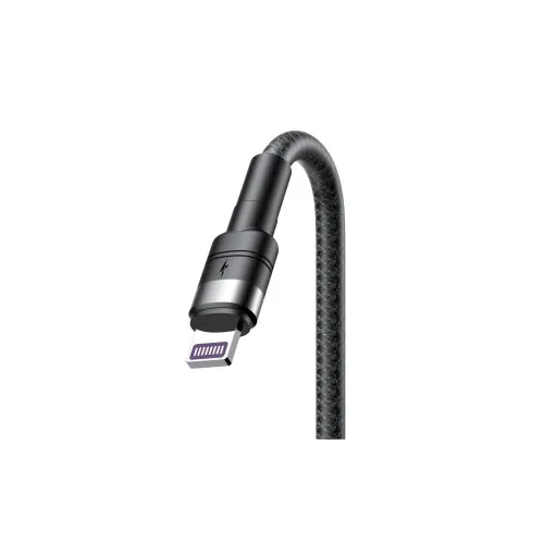Cablu pentru incarcare 40W Quick Charge si transfer date 3 in 1 USB-A la Micro USB Type-C si Lightning 1.2 m negru — imaginea 4
