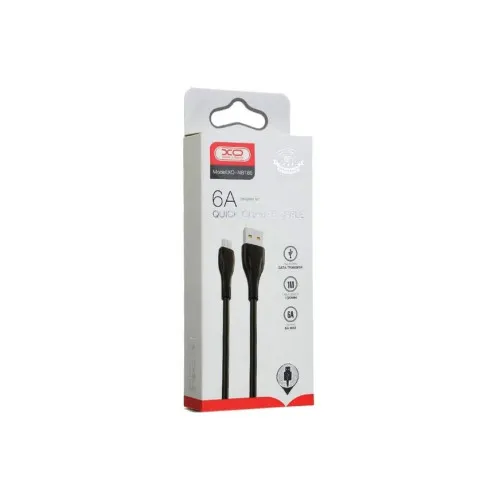 Cablu pentru incarcare 6A Quick Charge si transfer date USB-A la Micro USB 1 m negru — imaginea 2