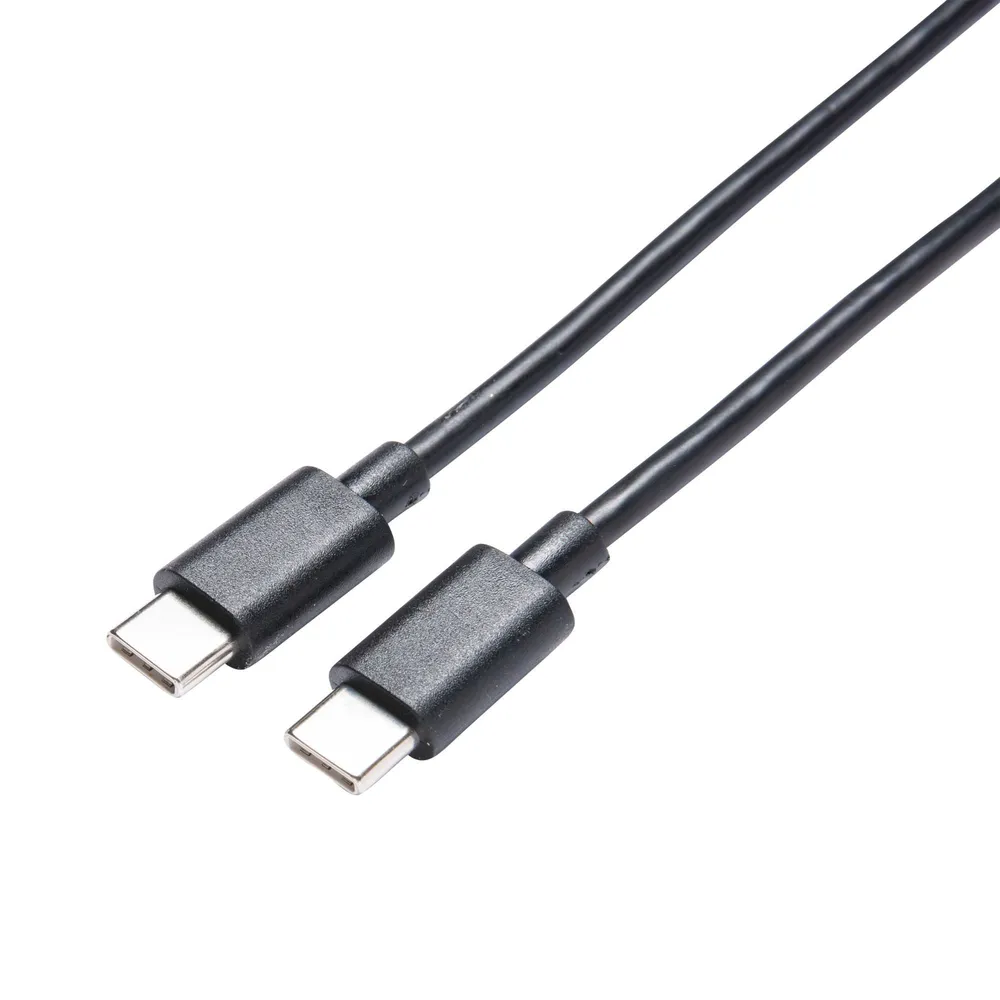 Cablu USB Lexman, USB tip C - USB tip C, cauciuc/cupru, 2 m, negru