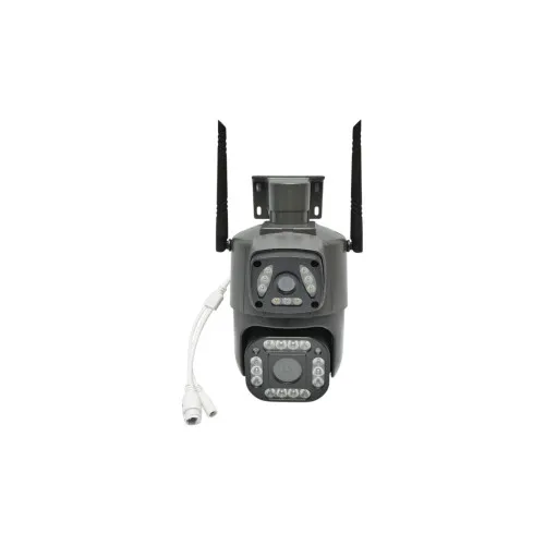 Camera de supraveghere lentila duala 4MP 1080P P2P WiFi 2.4GHz PTZ detectie umana V380 Pro