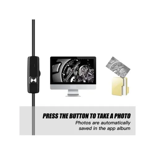 Camera endoscop USB-C 5.5mm impermeabila 5m cu LED reglabil — imaginea 5