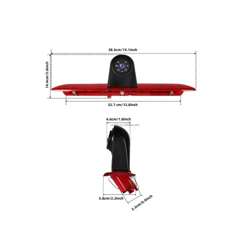 Camera pentru mers înapoi cu lampa de frana compatibila Ford Transit 2014-2018 — imaginea 5