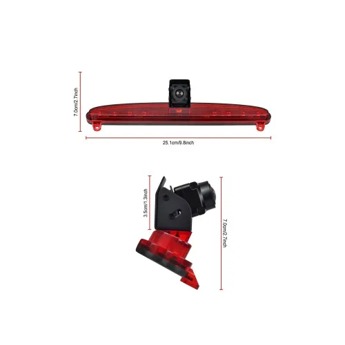 Camera pentru mers inapoi cu lampa de frana compatibila Iveco Daily 2015–2017 — imaginea 5