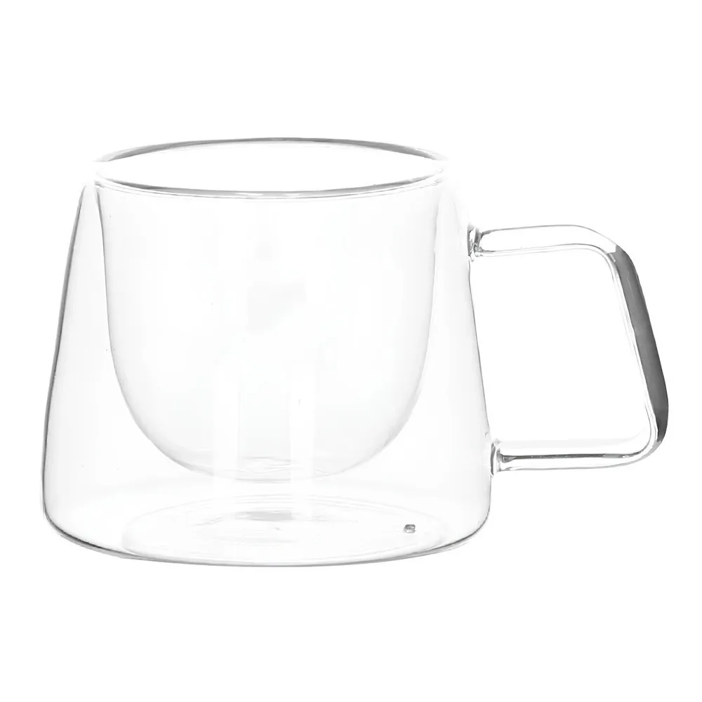 Cana 3DM35-070, sticla dubla, transparent, 200 ml