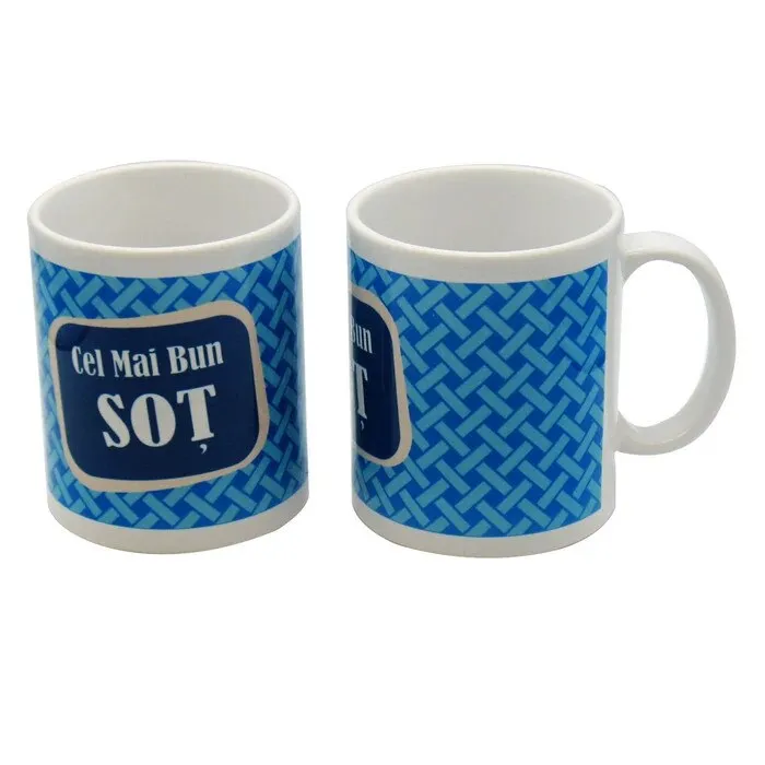 Cana cu mesaj Cel mai bun nas, ceramica, multicolor, 250 ml