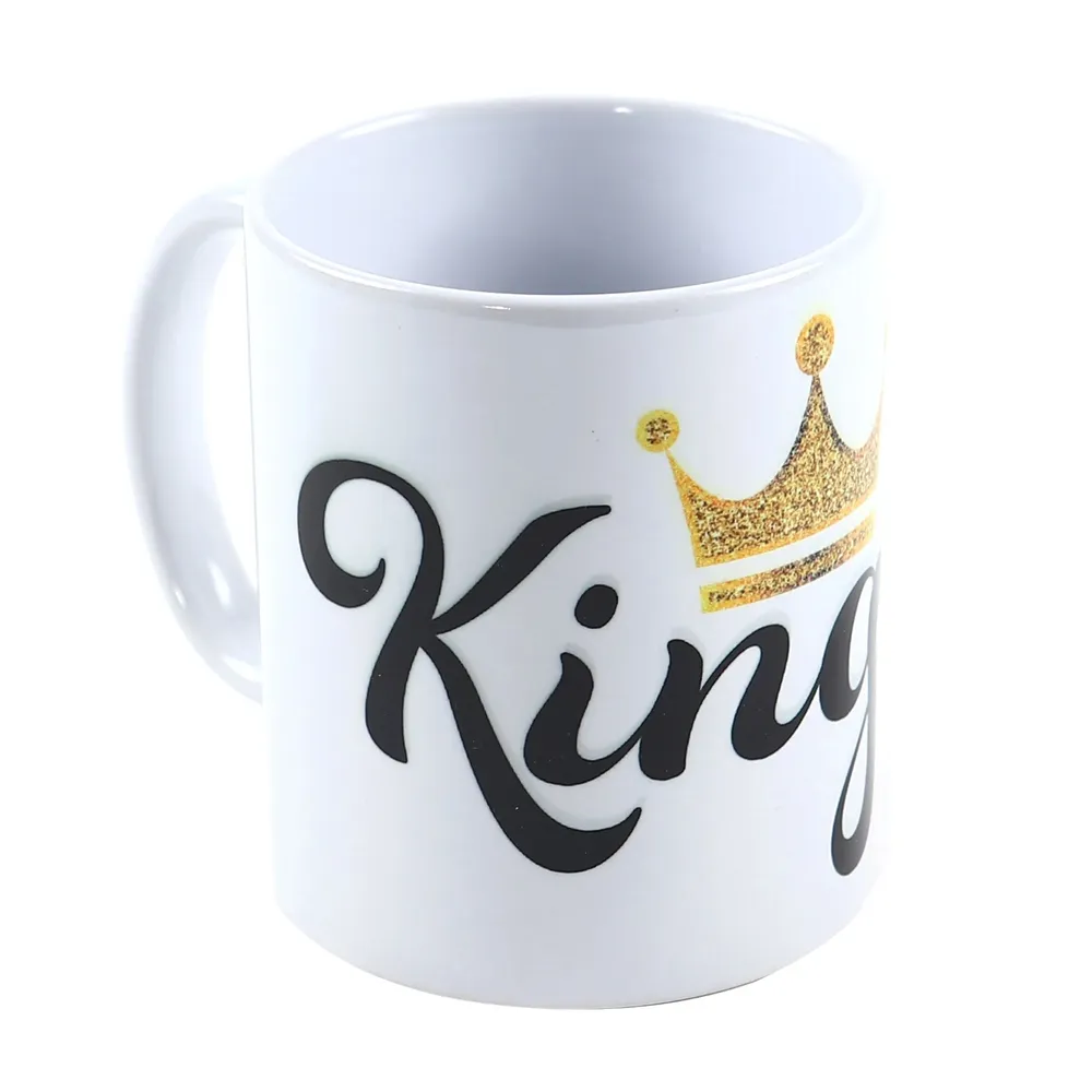 Cana cu mesaj, King, ceramica, multicolor, 330 ml