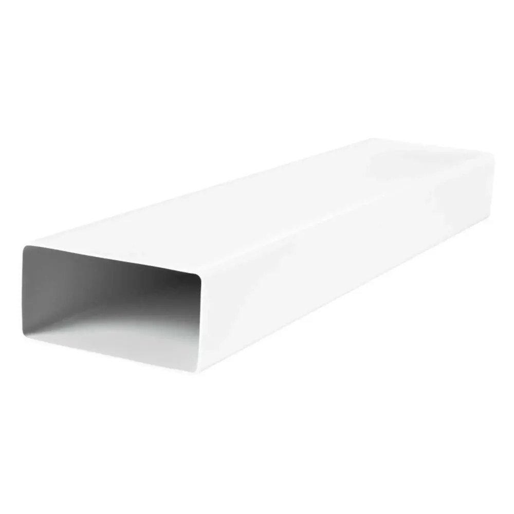 Canal ventilatie plat, Vents 7010, PVC, 120 x 60 mm, L 1000 mm