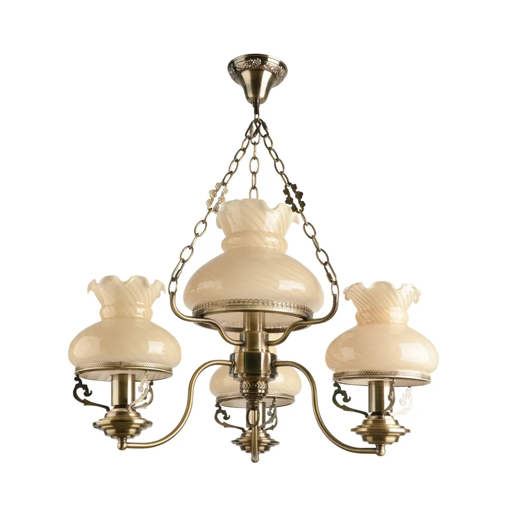 Candelabru Russet KL104004, 4 x E27, bronz + crem, vintage