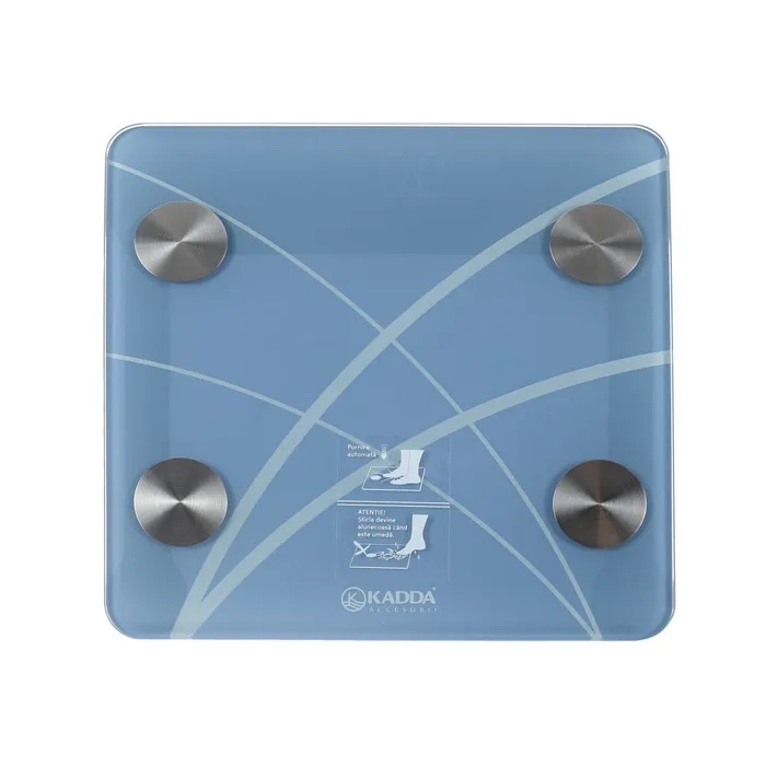 Cantar electronic pentru baie / corporal, inteligent, Kadda IF1060D, sticla securizata, LED, 180 kg
