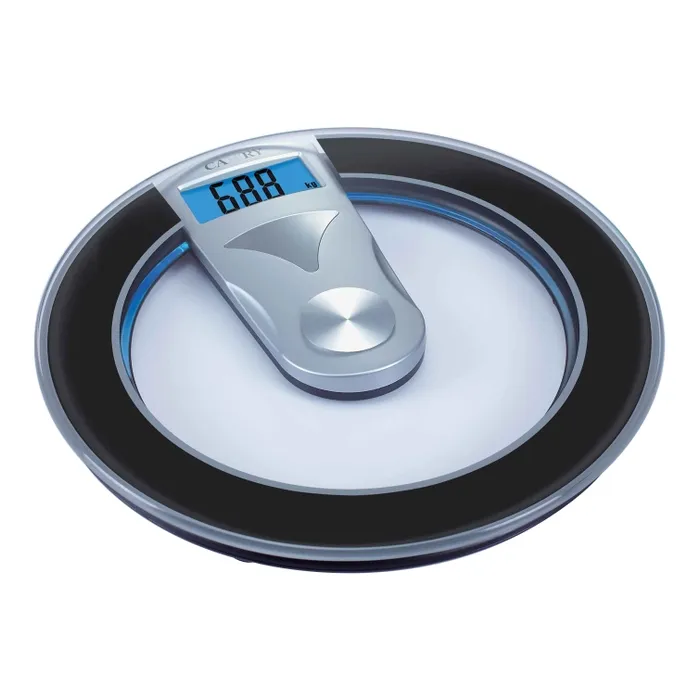 Cantar electronic pentru baie / corporal, Kadda EB9420H, sticla securizata, LCD, 150 kg, oprire automata, indicator suprasarcina