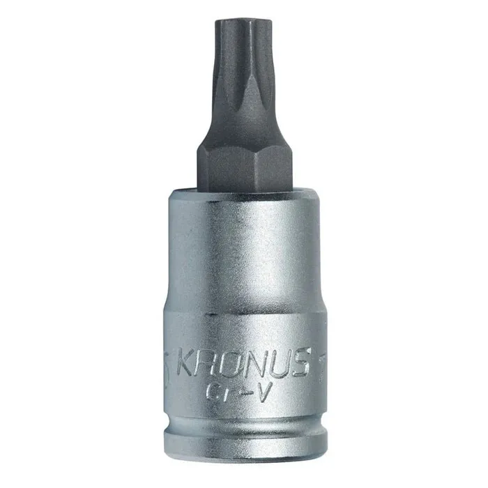 Cap cheie tubulara, profil torx exterior, Kronus, TX27 x 1/4