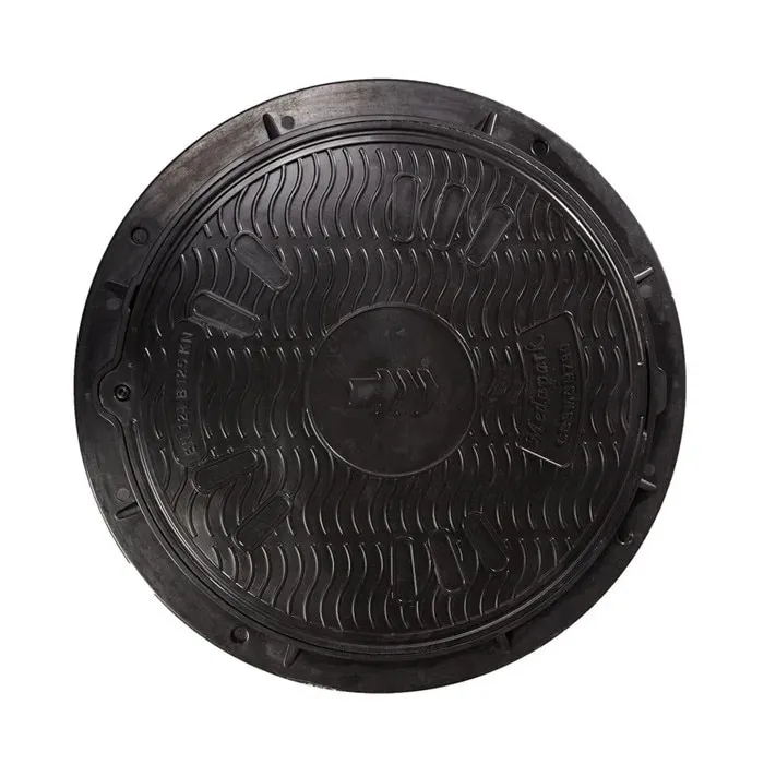 Capac compozit, rotund, 780 mm, B 125, pentru zone cu trafic usor