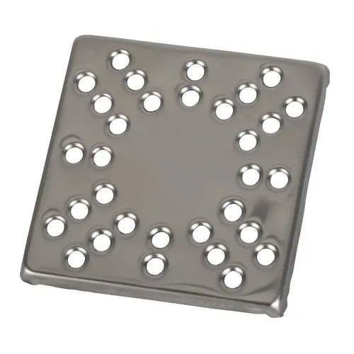 Capac inox CRIMEL 100x100 mm Ø 40 mm