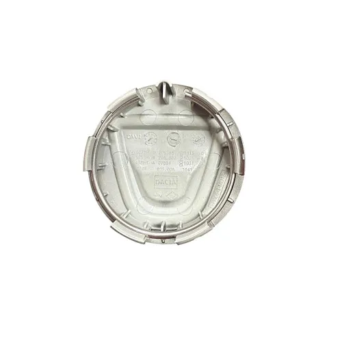Capac janta original Dacia 55 mm negru lucios cu sigla relief compatibil Logan II Sandero II Duster I facelift — imaginea 2