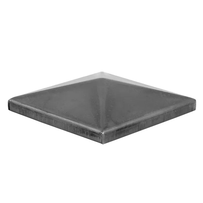 Capac otel pentru teava patrata, Midica, argintiu, 40 x 40 mm