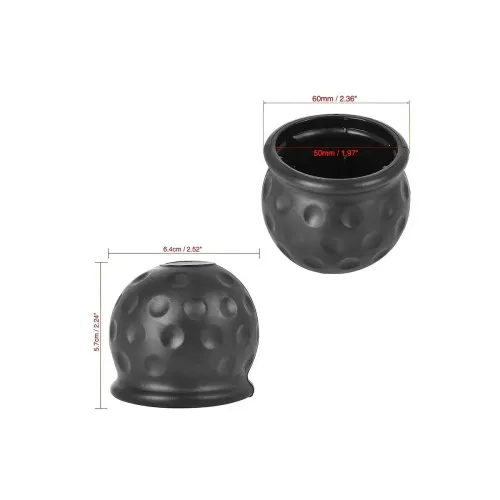 Capac pentru carlig remorcare din cauciuc, tip minge Ø 50mm — imaginea 3