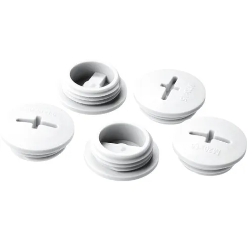 Capac plastic cu filet Wiska M20 pentru presetupe, pachet 5 bucati