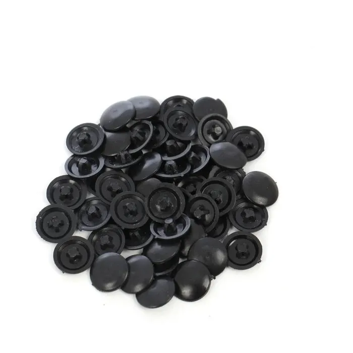Capac plastic, pentru mascare suruburi mobila, PZ2, negru, set 50 bucati