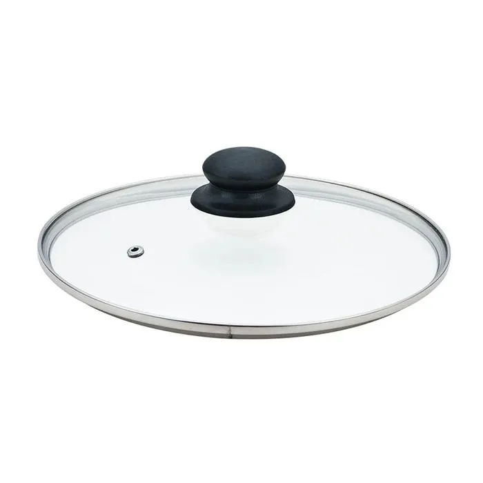Capac, sticla, 22 cm, rotund, transparent