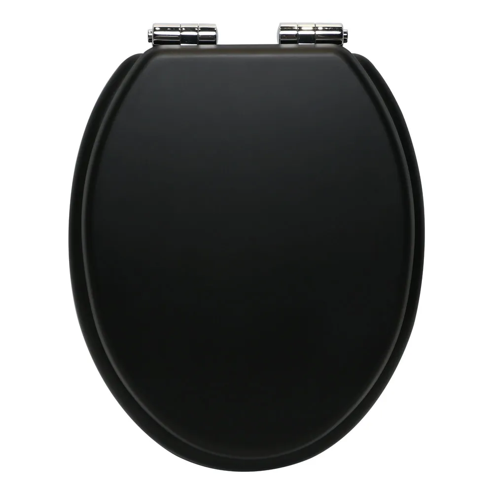 Capac WC Sensea Purity, din MDF, inchidere lenta, negru