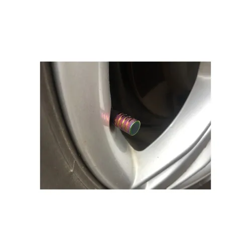 Capace valva auto aluminiu multicolore 4 bucati — imaginea 4