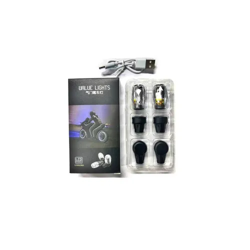 Capace valve auto LED USB-C reincarcabile 2 bucati — imaginea 5