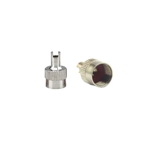 Capace valve auto metalice universale 100 bucati argintii — imaginea 3