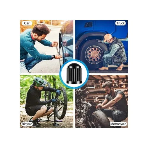 Capace valve ventil auto plastic verzi 4 bucati — imaginea 4