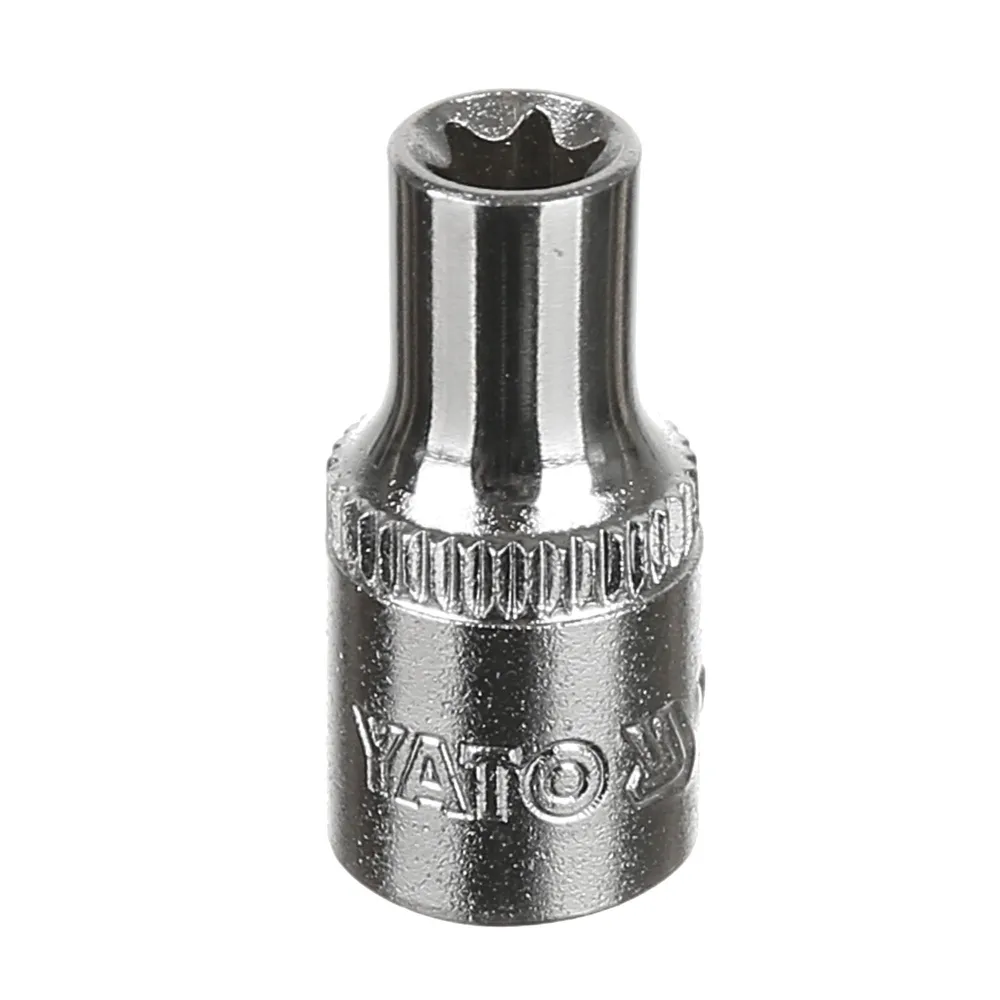 Capat tubulara torx Yato, otel crom-vanadiu, 1/4" - E6