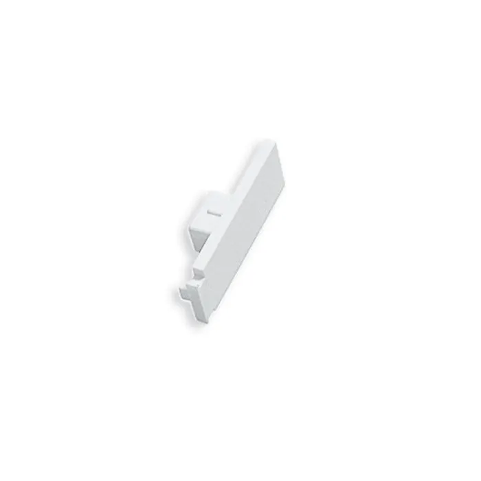 Capete GE1, 5185, pentru sina cu 1 canal, PVC, alb