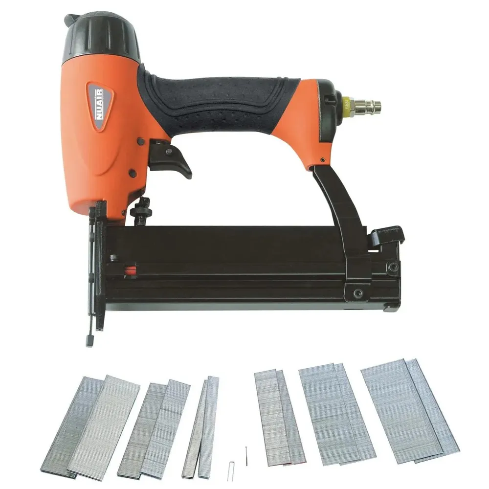 Capsator pneumatic, Revolution Air, 5 bari, set cuie si capse, pentru diverse proiecte de bricolaj