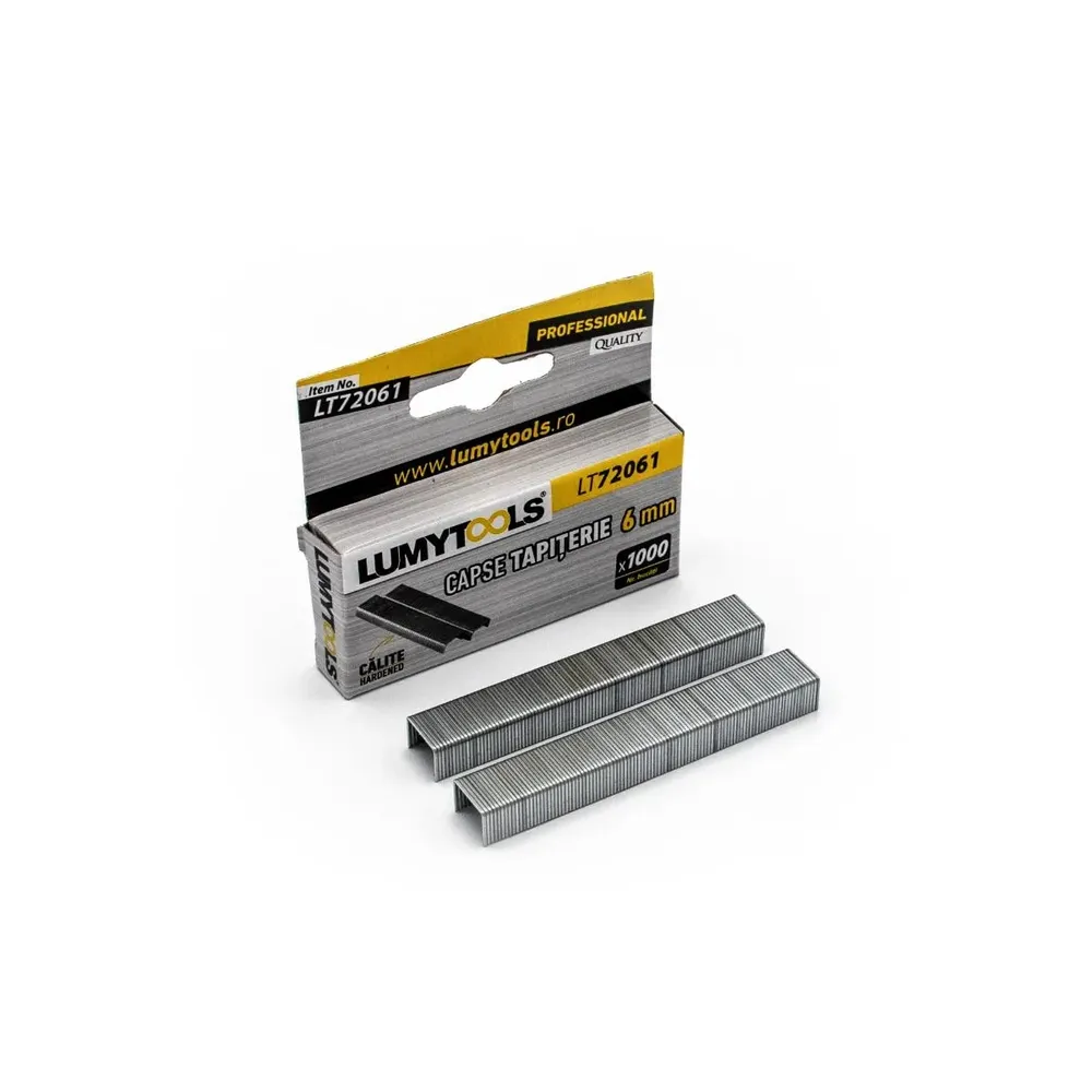 Capse tapiterie, 6 mm, Lumytools LT72061, set 1000 bucati