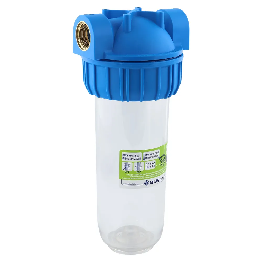 Carcasa filtru apa potabila ATLAS Filtri Senior Plus 10, 3P AFO SX - AS (TS), 3/4"