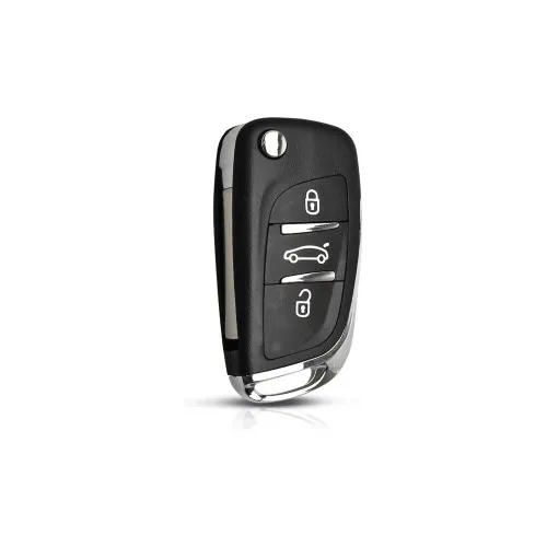 Carcasa telecomanda compatibila Peugeot / Citroen , cu lamela