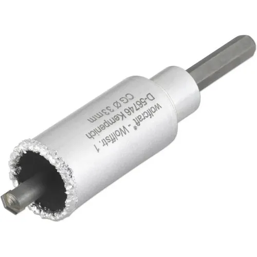 Carota tungsten Wolfcraft Ø33mm, cu burghiu si hexagon