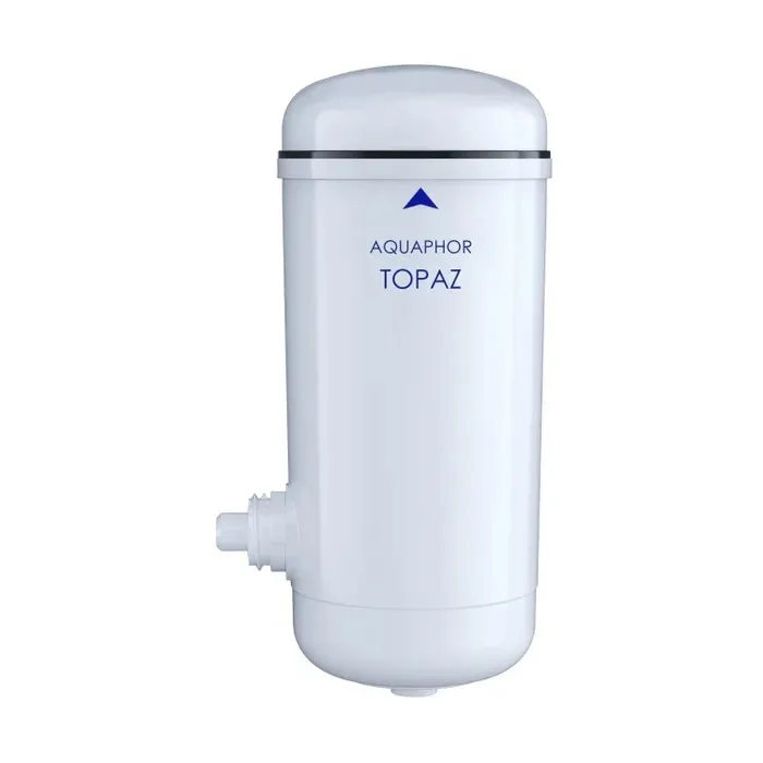 Cartus filtrare apa Aquaphor Topaz, CarbonBlock, pentru filtru robinet, filtrare clor activ/produse petroliere/fenol/pesticide/metale grele, 0.3 l/min