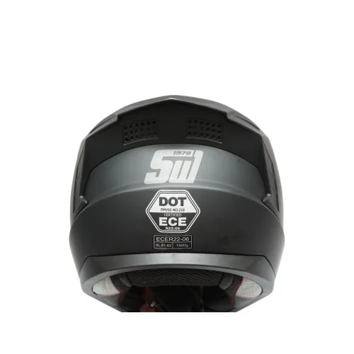 Casca moto integrala neagra viziera transparenta marimea L Grit — imaginea 8