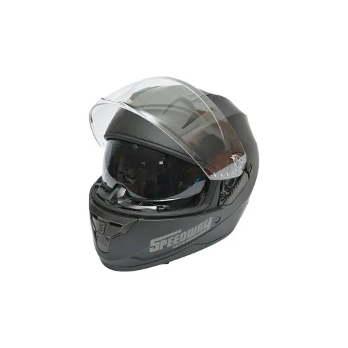 Casca moto integrala negru mat cu viziera transparenta si ochelari de soare, marimea XL Arcane II — imaginea 3