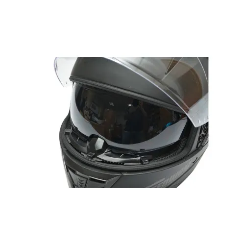 Casca moto integrala negru mat cu viziera transparenta si ochelari de soare, marimea XL Arcane II — imaginea 7