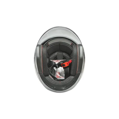 Casca moto tip jet neagra, model urban cu viziera transparenta si ochelari de soare, marimea L — imaginea 7