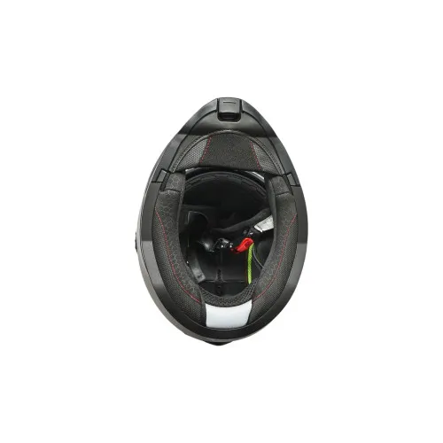 Casca motocross integrala negru mat cu viziera transparenta si ochelari de soare marimea XL Lion — imaginea 6