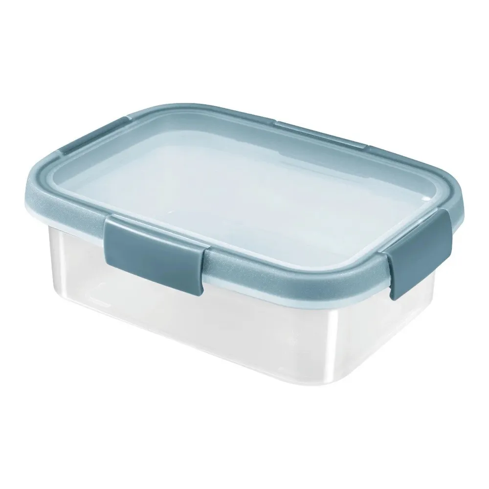 Caserola alimente, Curver Smart Fresh Eco, plastic, dreptunghiulara, transparent, 1 L