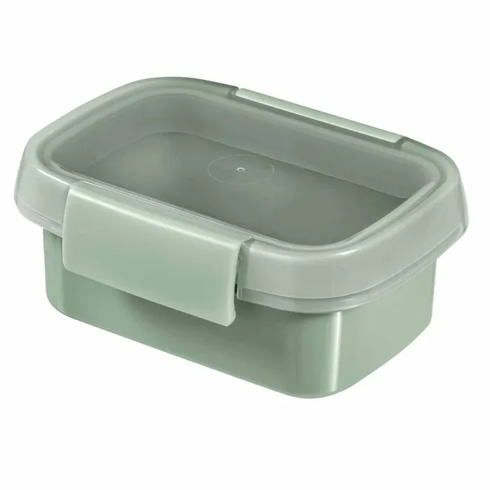 Caserola alimente, Curver Smart To Go Eco, plastic, dreptunghiulara, verde, 0.2 L