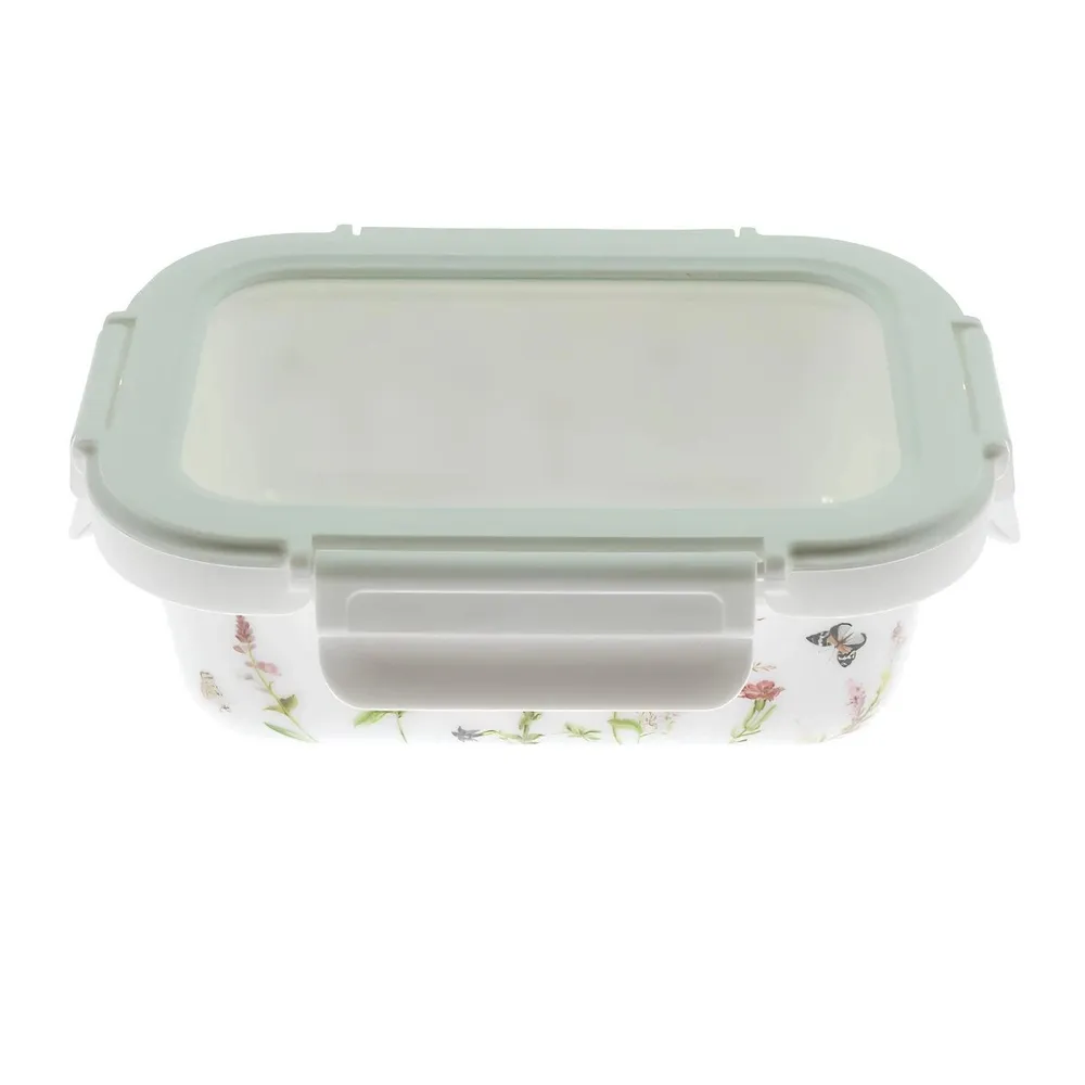 Caserola alimente, sticla termica, dreptunghiulara, multicolor, 0.41 L, 14.5x10cm