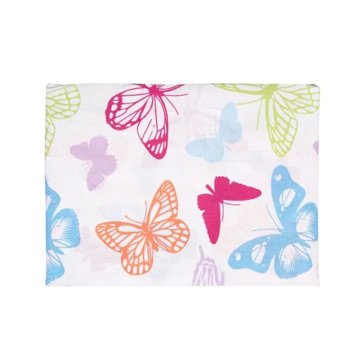 Cearceaf pilota Studio Casa Butterfly, 180 x 200 cm, bumbac, multicolor