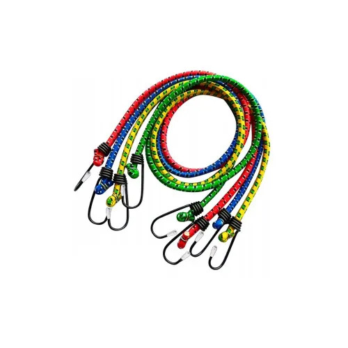 Chinga elastica bagaje 80cm x 8mm cu carlige metalice — imaginea 2