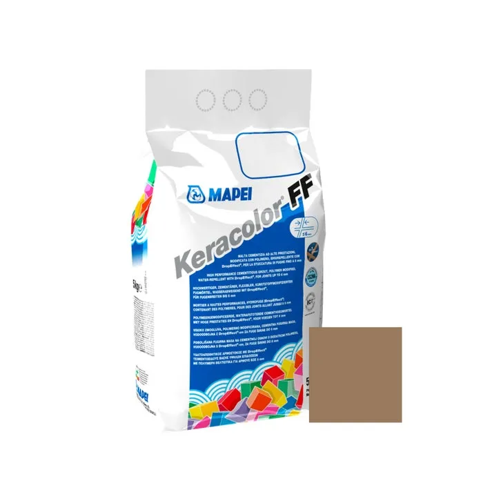 Chit de rosturi gresie si faianta Mapei Keracolor FF, 135 golden dust, interior / exterior, 5 kg