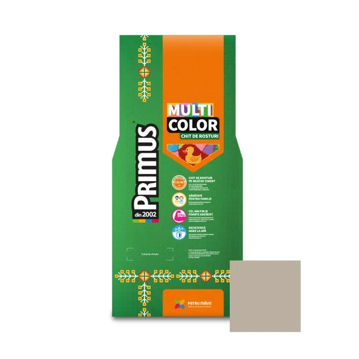 Chit de rosturi gresie si faianta Primus Multicolor, B03 papyrus, interior / exterior, 2 kg